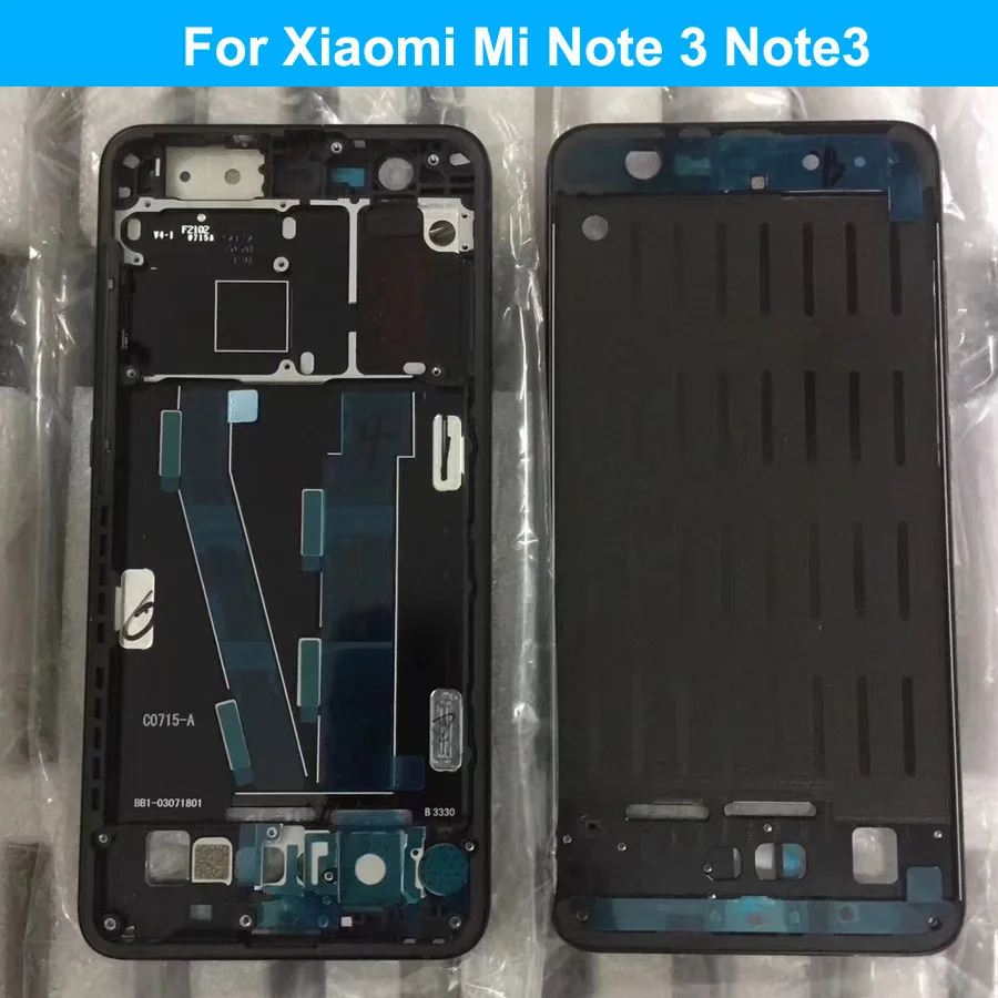

Front LCD Housing Middle Faceplate Frame Bezel For Xiaomi Mi Note 3 Note3 Replacement Parts With Power Volume Buttons