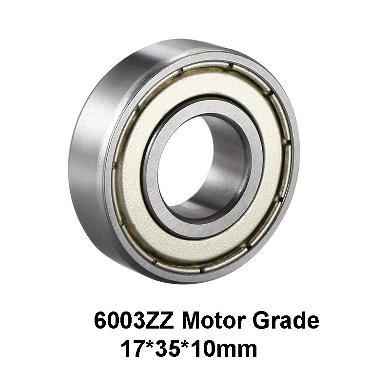 

2pcs/lot Motor Grade 6003ZZ Deep Groove Ball Rolling Bearings 6003-ZZ 6003ZZ 17*35*10mm 17*35*10 High Quality Bearing Steel