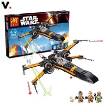 2016 New Children assembled puzzle blocks early baby toy Star Wars Red Poe X wing 735pcs