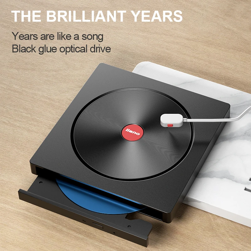 

USB Optical Drive USB 3.0 Type-C Interface External DVD CD Player CD-RW Burner DVD/CD Reader for Macbook Chromebook Laptop
