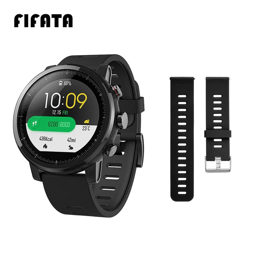Ремешок силиконовый для часов Xiaomi Amazfit Stratos 2 2S 3 Pace GTR 47 мм 2|Смарт-аксессуары| |