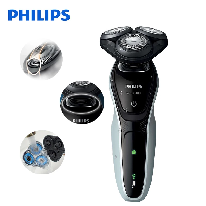 Philips Professional Electric Shaver S5080 Rotary Rechargeable Washable