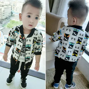 

Male Baby Spring Clothes Boy Spring 0-3 Years Old Child Korean Version Set Cotton Long-sleeved Sports Baby Clothes