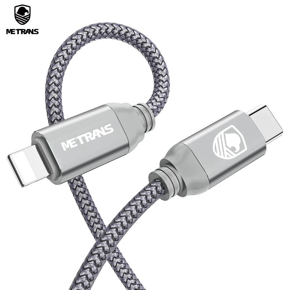 

Metrans USB C to Lighting Cable for iPhone XS Max XR X 8 7 Type C Charge for iPhone Charging Type C Cable for iPad Pro Wire Cord