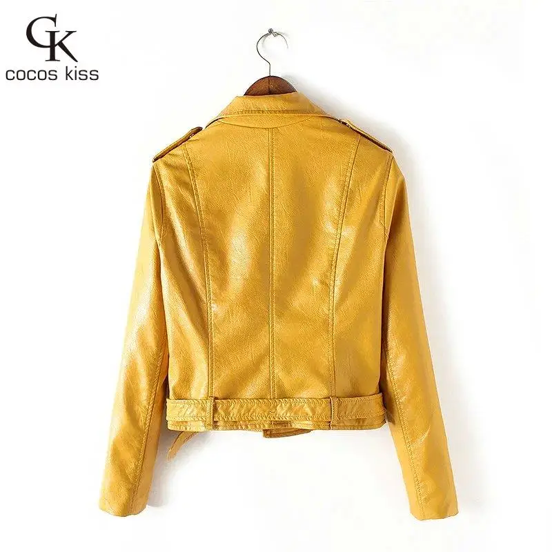 2019 Mujer модная женская кожаная куртка на молнии яркая Новая куртка|fashion jacket women|jacket