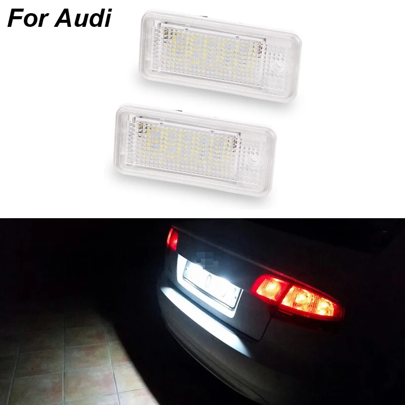 white license plate light