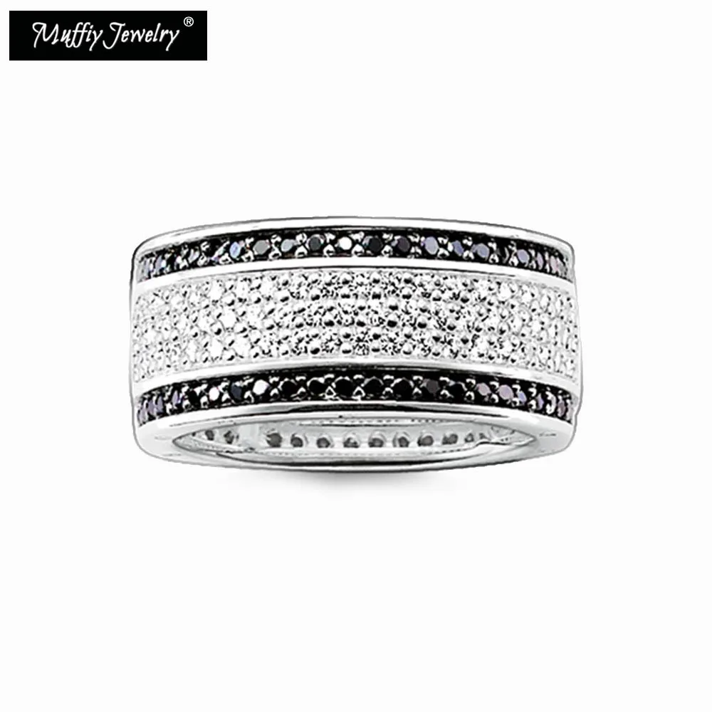 

Black And White Ring,Thomas Style Glam Fashion Good Jewerly For Women,2017 Ts Gift In 925 Sterling Silver,Super Deals