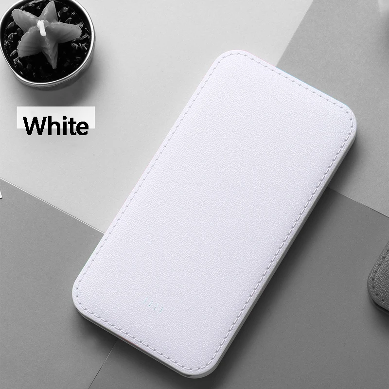 

Power Bank 20000mAh Fashion Youth Ultra-thin Smartphone Charger Large-capacity Power Bank for iPhone 6 7 8 Xiaomi honor