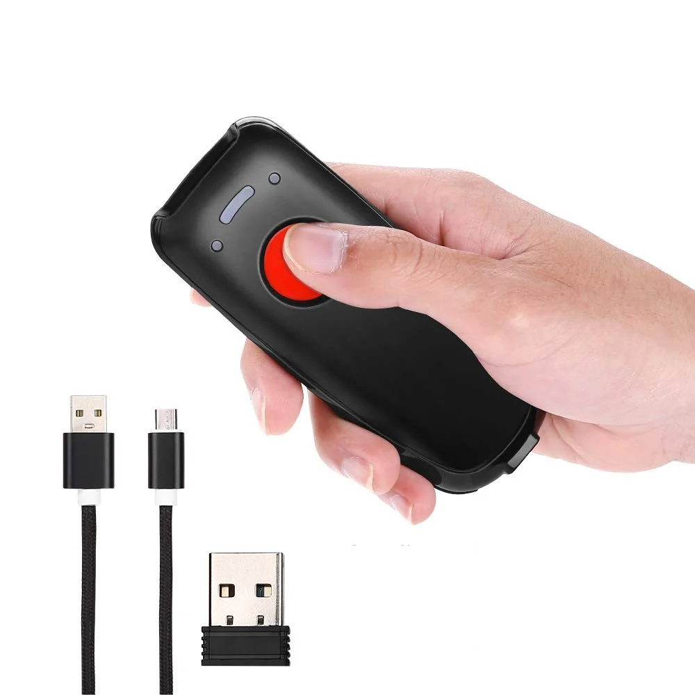 

Mini Wireless Barcode Scanner Compatible with Bluetooth Function CCD Barcode Scanner Reader for POS/Android/iOS/iMac/Ipad