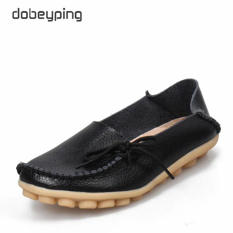 Neue Frauen Reale Lederne Schuhe Mokassins Mutter Faulenzer Weiches Freizeit Wohnungen Weiblich Driving Freizeitschuhe Größe 35-44 In 24 Farben