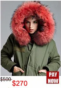 Clearance New Collection Long version White pure color Faux fur liner Jacket Raccoon fur White big size Collar Winter Jacket 2