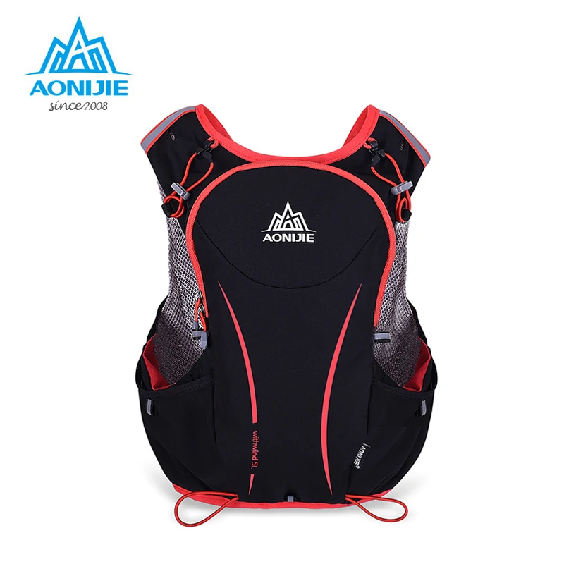 AONIJIE 5L bolsa de correr mochila de hidratación bolsa de deporte al aire libre chaleco súper ligero para ciclismo escalada Camping senderismo correr