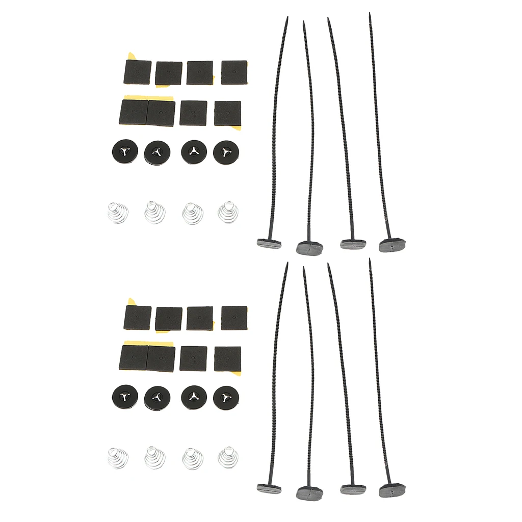 2 Set Universal Fan Radiator Mount Kit For Car Auto Electric Radiator Fan Mounting Tie Rod Bracket Parts Set Plastic Ties Straps