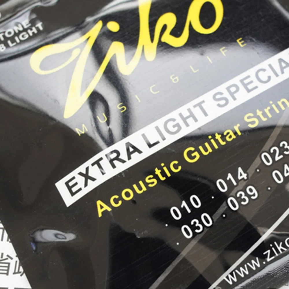 6 шт. набор гитарных струн ZIKO DAG 010-011 Электрическая Классическая акустическая гитара струны медная гитара аксессуары Топ