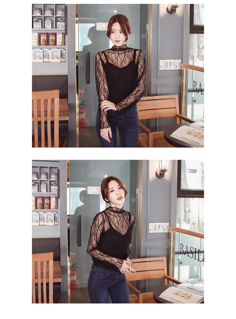 Sexy Mesh Long Sleeve T Shirt (17)