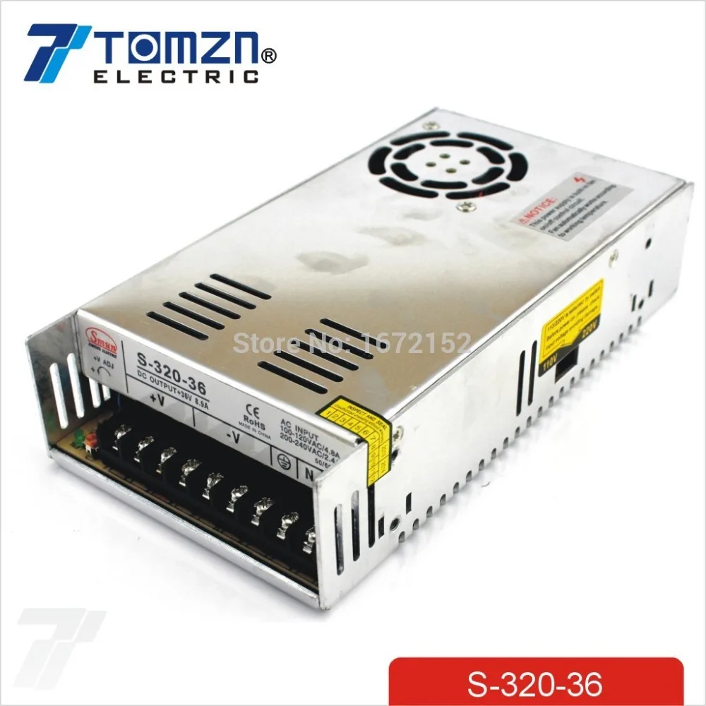 

320W 36V 8.9A Single Output Switching power supply for LED Strip light AC to DC 110V 200V selected by switch