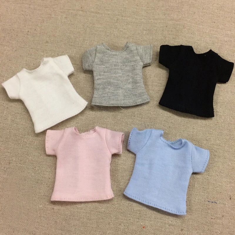

1 PCS 1/6 Doll's T-Shirt for Blyth, Barbies, Momoko, Azone Doll Clothes Accessories