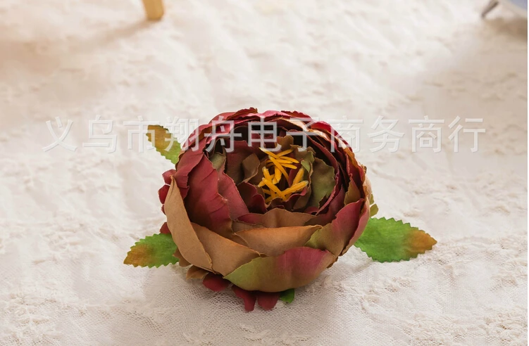 100 pcs Dia 10cm Artificial Fabric Silk Peony Flower Head For Wedding Decoration Arch Flower Arrangement DIY Material Supplies 100 pcs Dia 10cm Artificial Fabric Silk Peony Flower Head For Wedding Decoration Arch Flower Arrangement DIY Material Supplies