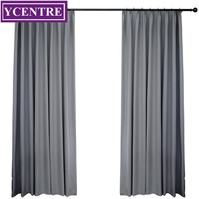 Cheap YCENTRE Darkening Solid Thermal Insulated Blackout Curtains Soundproof Window Grey Drape Blinds Panel for Bedroom Living Room Cheap YCENTRE Darkening Solid Thermal Insulated Blackout Curtains Soundproof Window Grey Drape Blinds Panel for Bedroom Living Room