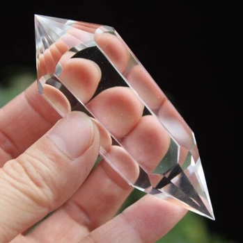 

3.3" Clear Natural Quartz Crystal 24-6-12 Sided Vogel Style DT Point Healing 78g