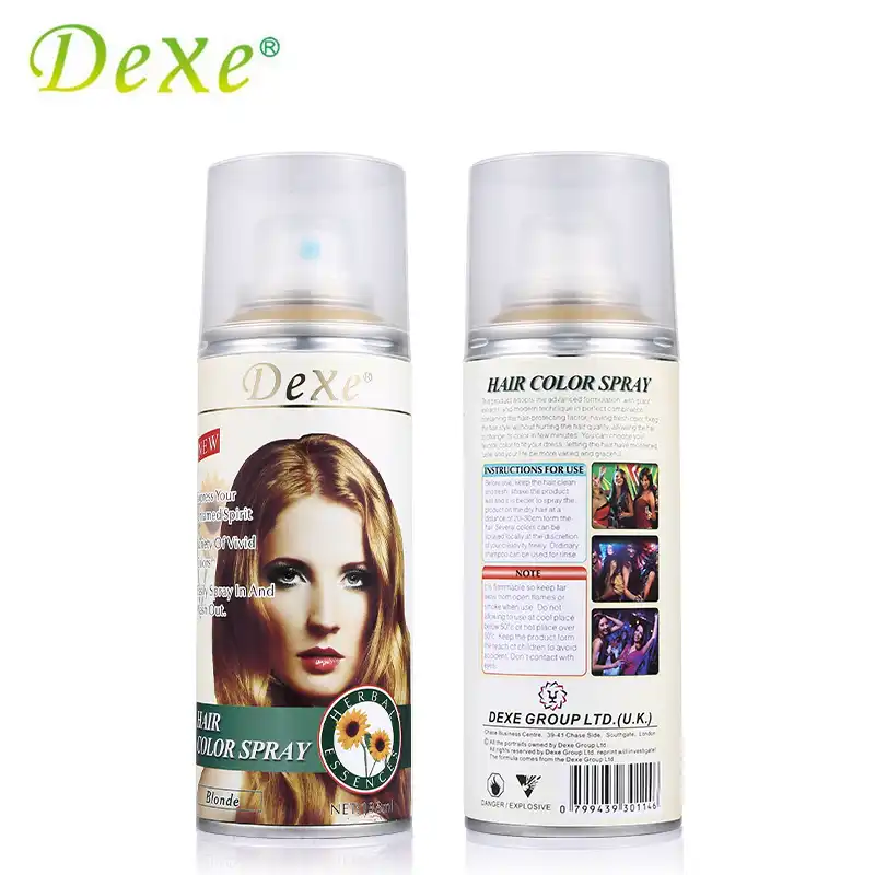 138ml Dexe Hair Color Spray Disposable Temporary Hair Dye Herbal
