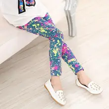 VEENIBEAR/новейшие летние леггинсы для девочек весенние детские леггинсы с цветочным принтом штаны для маленьких девочек детские штаны Одежда для девочек От 2 до 13 лет