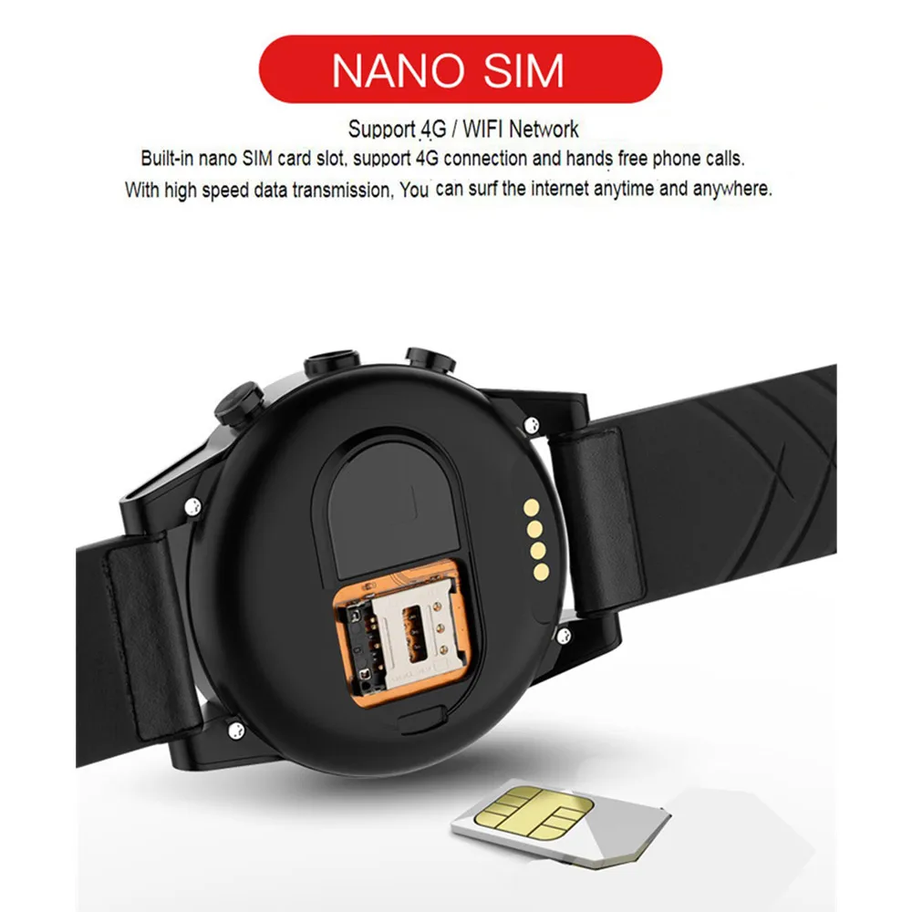 696X360 Android Смарт часы 1 + 16 Гб/3 32 Гб 6 &quotКруглый WiFi gps сим карта 4G Smartwatch телефон Спорт