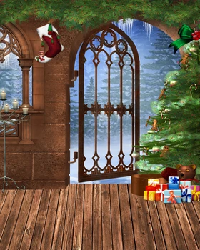 

fond photographie noel 10x20ft (300*600cm) Photographic Props Backgrounds For Baby/Children Photos Backdrops