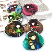 Handmade bag/ cute girl cotton fabric for diy sewing craft material tissu/ Material packages/ Coin Purse/ Non – finished produ