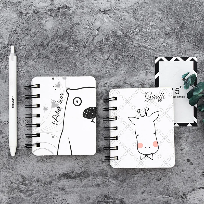 Милый мультяшный ежедневный блокнот для детей 80 страниц|notebooks for kids|coil notebookmini planner