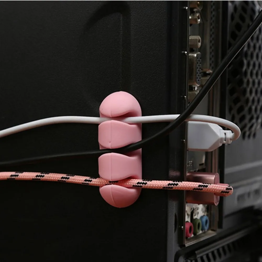 Настольный настенный провод фиксированный самоклеящийся зажим для провода сетевой кабель финишная Пряжка кабельный органайзер провод 2 шт