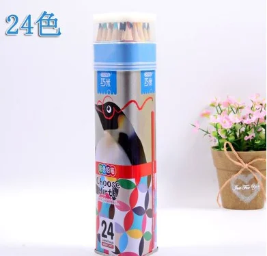 

24 Set Color Pencil Professional Color Lead Hand-painted Pencil Barrel Children Colors Student Stationery