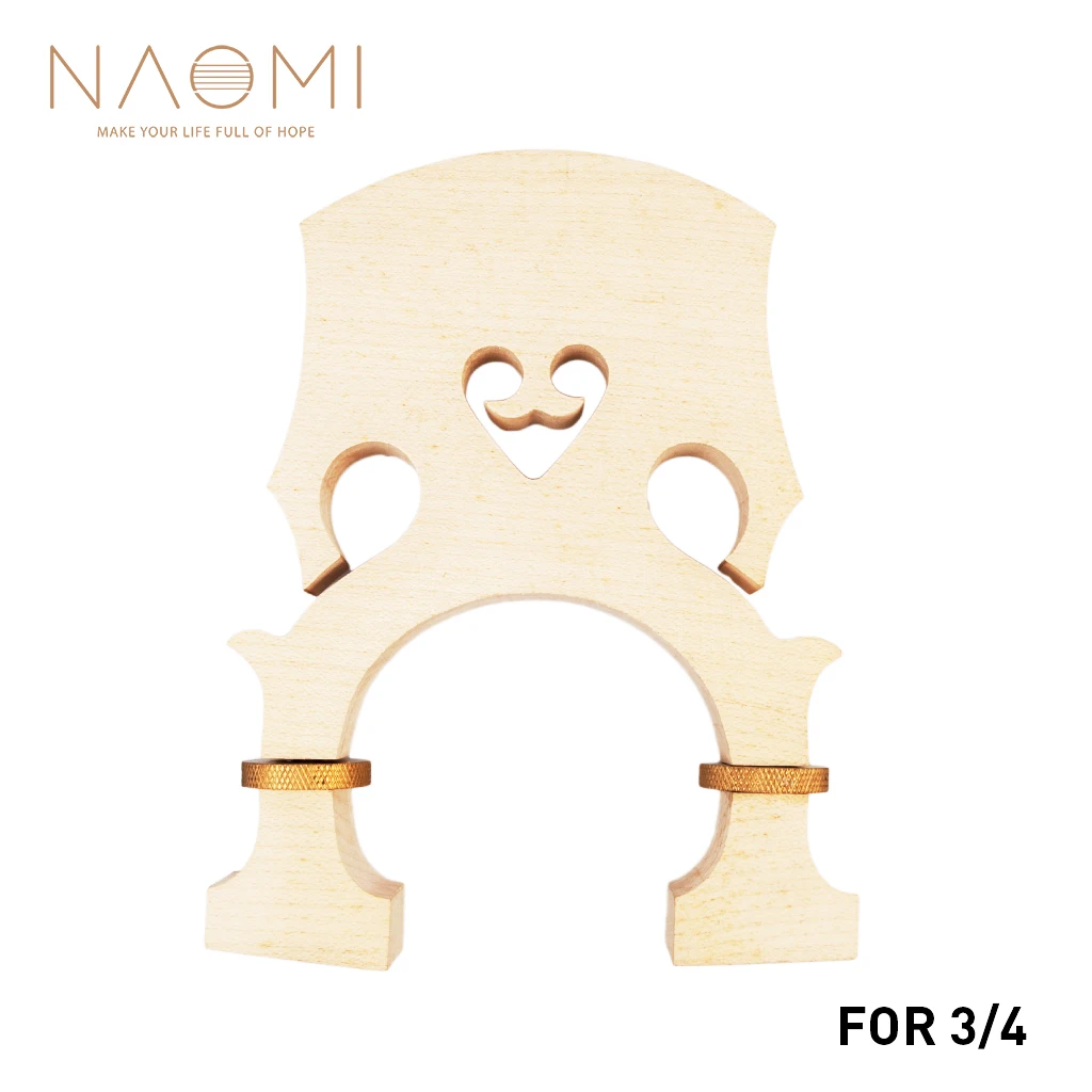 NAOMI Bass Bridge 3/4 Стандартный кленовый басовый Регулируемый мост Бас аксессуары для