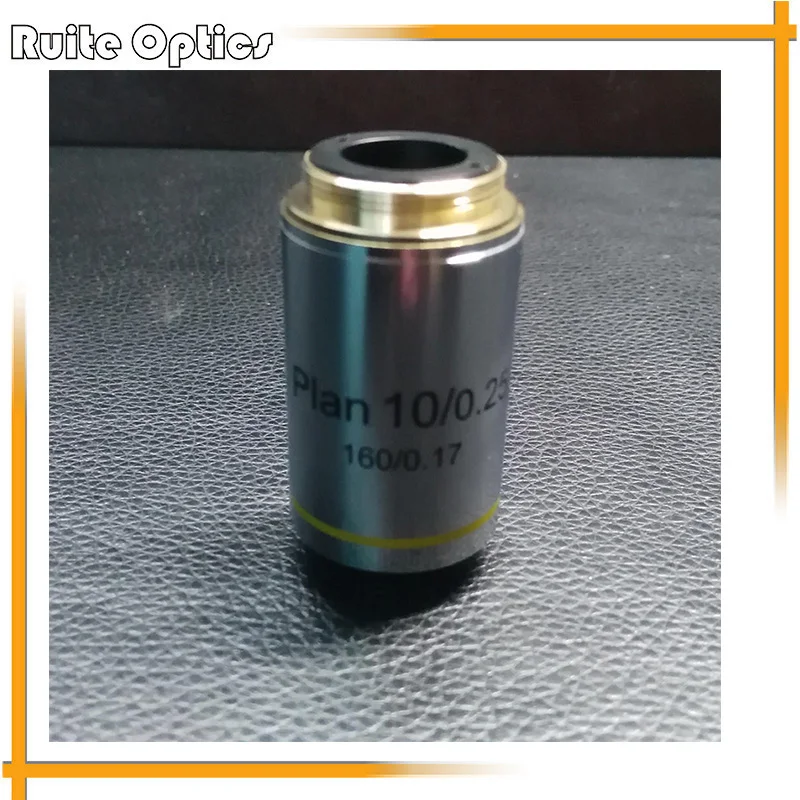 

1PC Full Metal Full Plan Microscope Objective Lens 10x N.A.0.25 For Biological Microscope