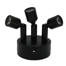 Беспроводная лампа шкафа управления, вращающаяся Вселенная направление дистанционного аккумулятора, 3 головы портативный акцент подзарядки точечный свет