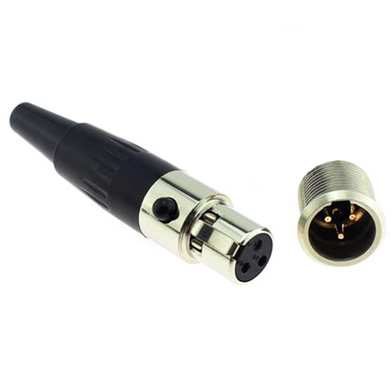10pcs Mini 3 Pin Balance XLR Connector Socket Stage Lighting Power