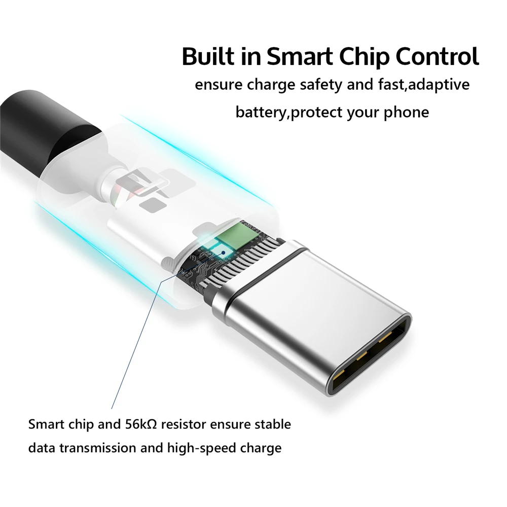 Кабель TIEGEM USB Type C 3 1 нейлоновый кабель для передачи данных быстрой зарядки