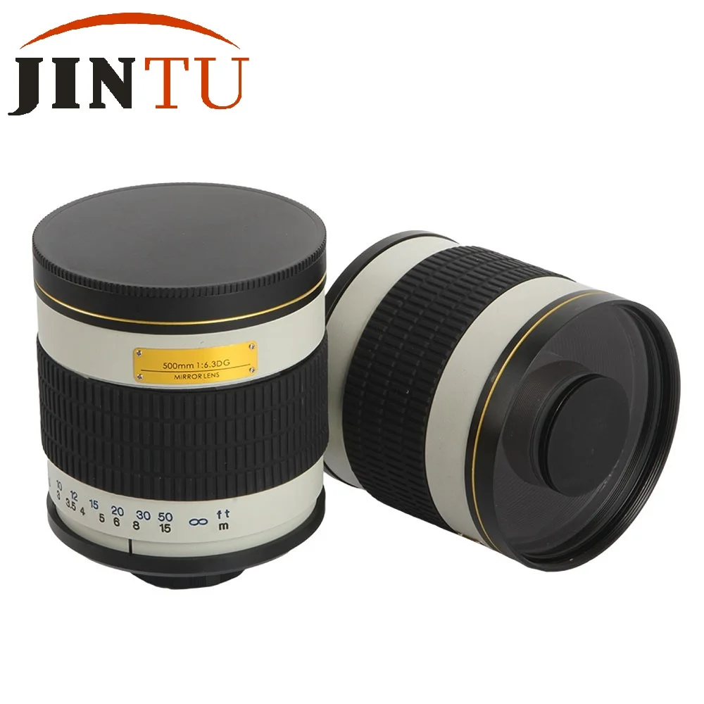 JINTU 500 мм f/6,3 телеобъектив зеркало ручные линзы с T T2 Крепление камеры для NIKON D700 D7100 D7000 D90 D5300 D5200 D60 D90