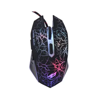 

2400 DPI 7D Buttons LED Wired Gaming Mouse For Computer PC Laptop Gamer Black White Color Mouse#ZS