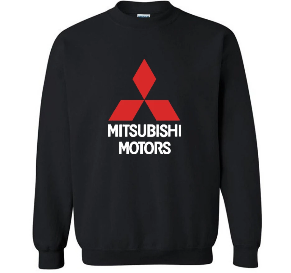Модные хлопковые мужские толстовки Mitsubishi с логотипом автомобиля флисовый