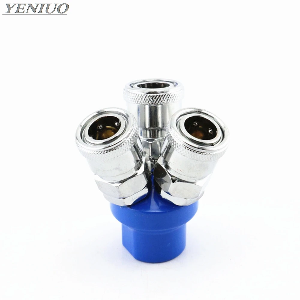 Пневматические Фитинги 1/4 &quotBSPP Multi 3Way/2Way воздушный шланг быстроразъемный адаптер