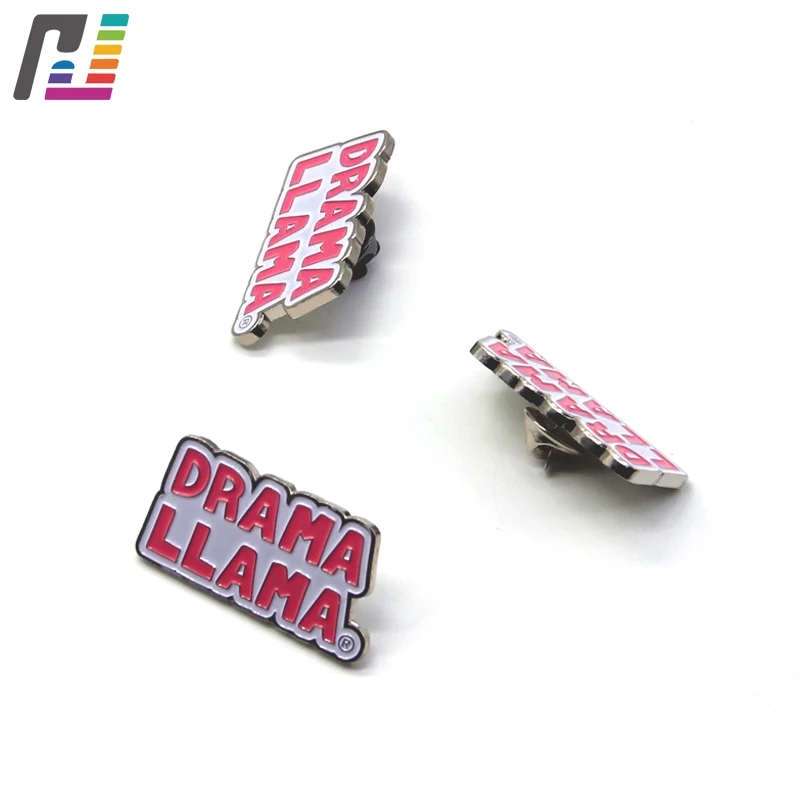 Пользовательские оптовые красочные мягкая эмаль Pin Драмы Ламы 1 5 дюймов|enamel
