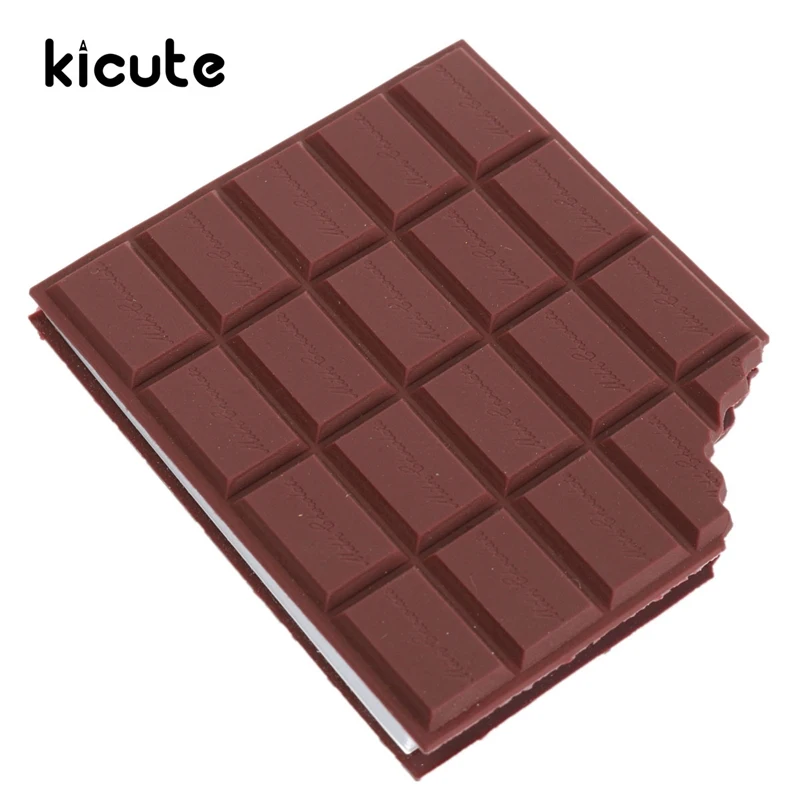 

Kicute Excellent Quality Convenient Notebook Chocolate Memo Pad DIY Cover Notepad School Office Stationery Gift