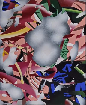 

Modern handmade painting abstract figure on oil canvas for living room decor and wallpaper