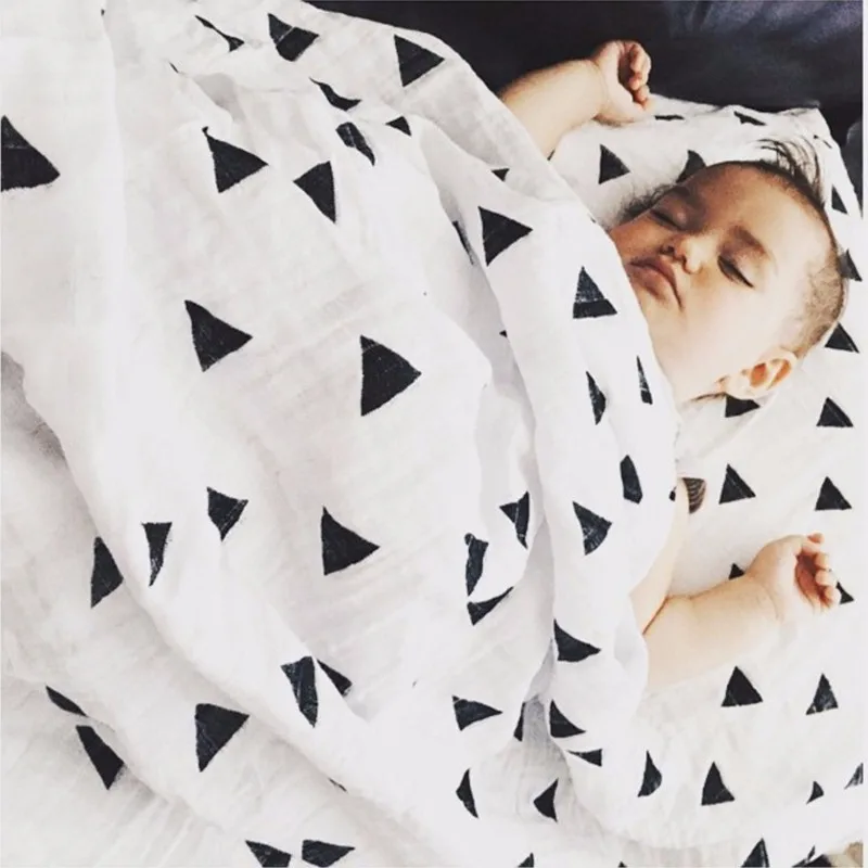 Multifunctional Baby 100 Cotton Muslin Swaddle Blanket Swaddling