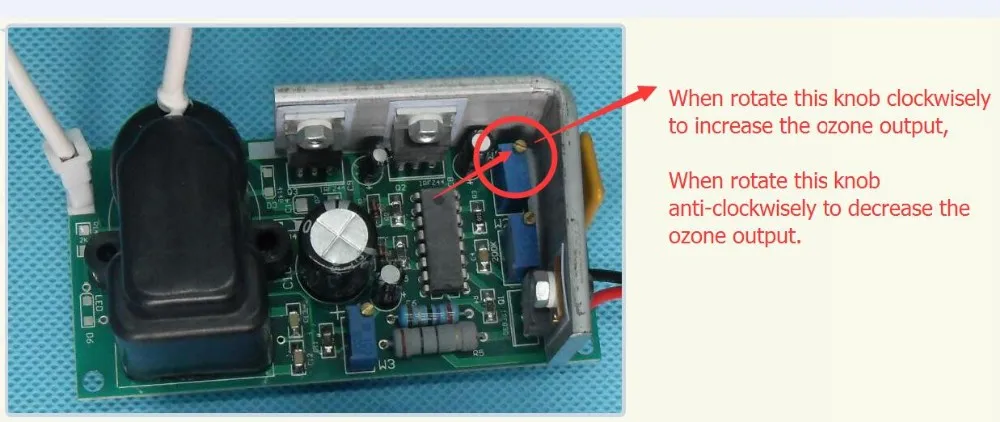 AC110/220 V DC12V генератор озона с силиконовой трубкой 0-500mg регулируемый выход озона+ дополнительный аксессуар