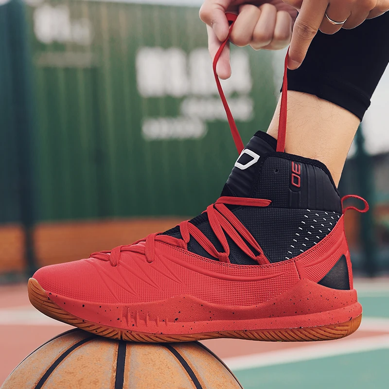 New lightweight fashion high-top basketball shoes, cool soft sports shoes