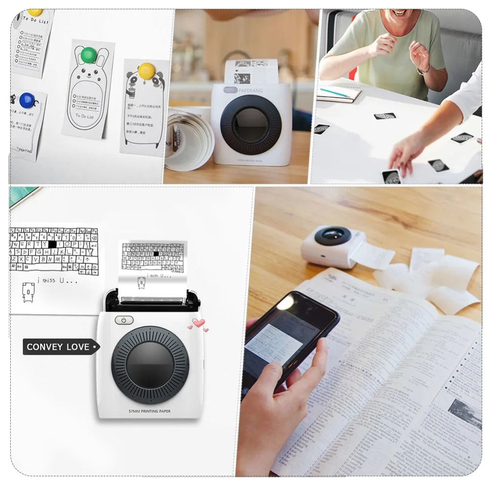 Прямая поставка P2 принтер портативный Bluetooth 4 0 телефон фототермический