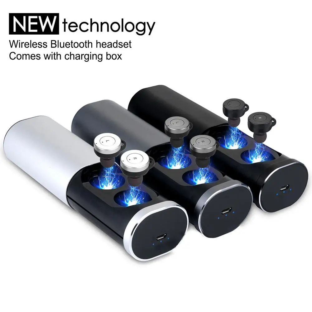 

DSstyles Mini TWS Wireless Earphones Twins Stereo In-Ear Earbuds Bluetooth Headsets