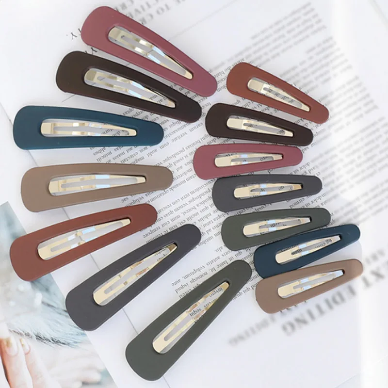

Hot 1PC 2018 New Candy Color BB hair clip for kid women matte girls hair accessoriesv